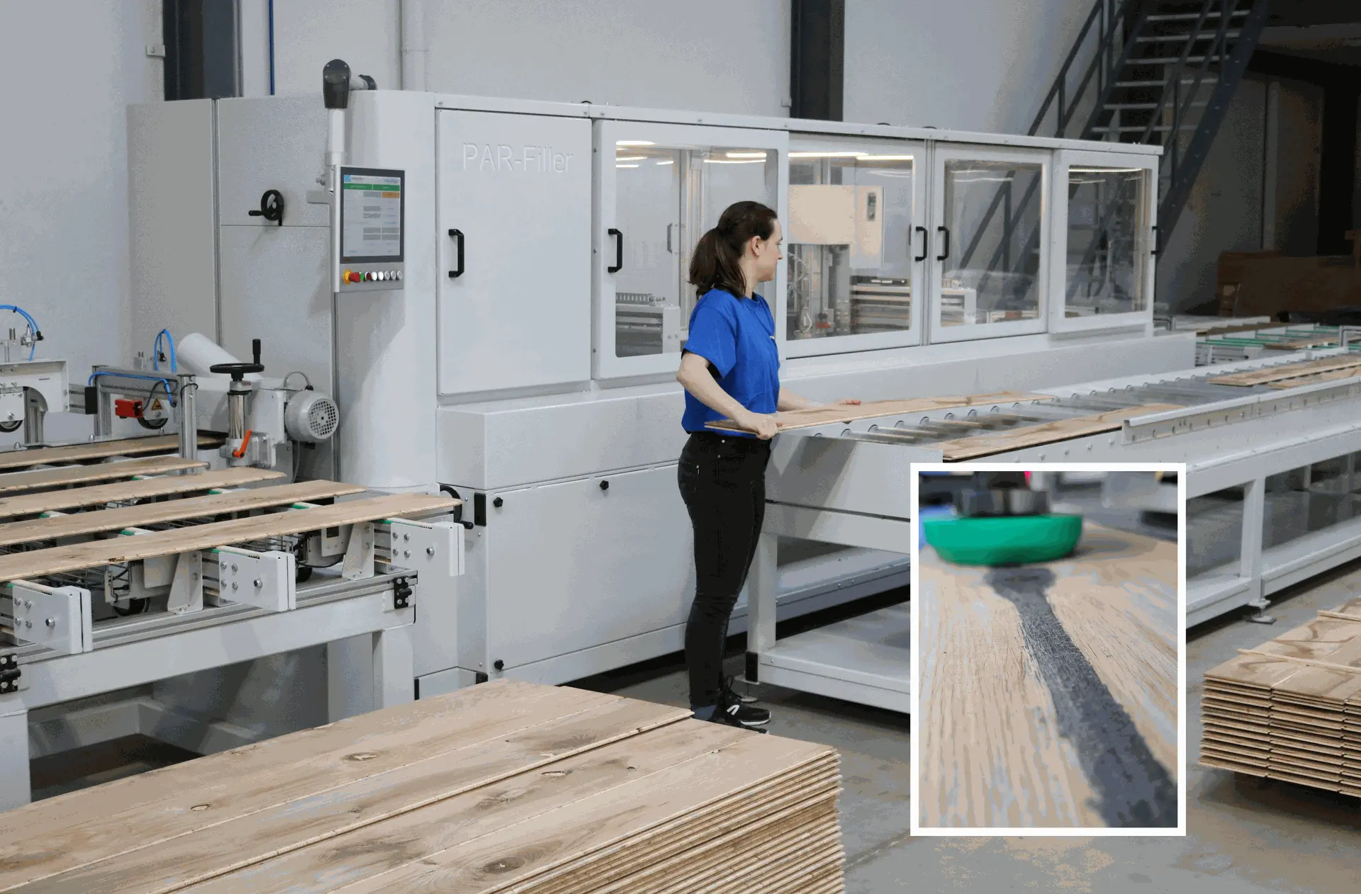 PAR-Filler automatic filling wood defects